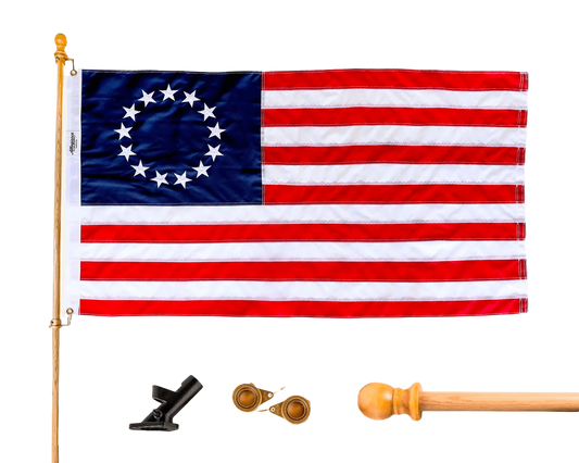 3X5 Betsy Ross Flag Set